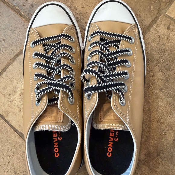 Converse custom tan leather Sneakers - Picture 5 of 6